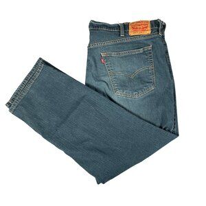 Levis 541 Athletic Fit Mens Jeans Size 50x30 Blue Denim Classic 5-Pocket Style